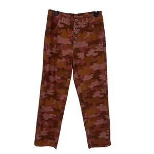 Sundancel Camouflage Ankle Pants - Brown andl Pink